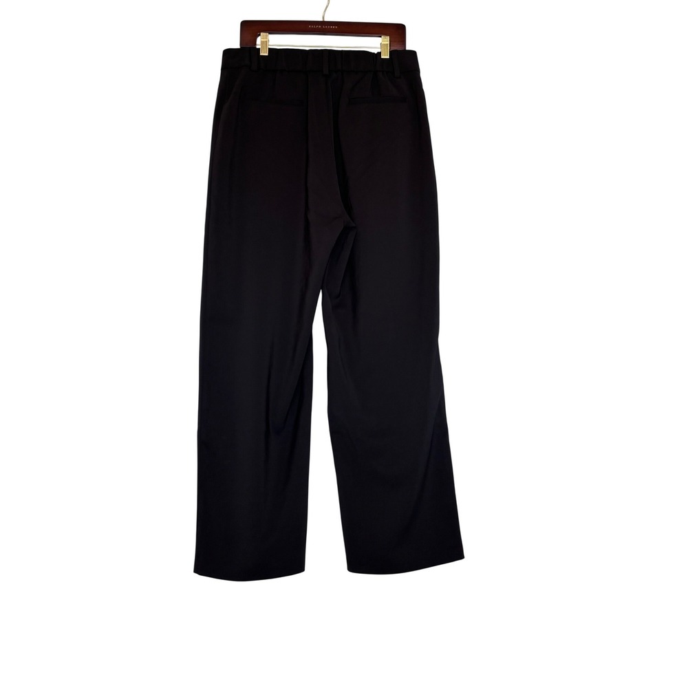 Quince Black Ultra-Stretch 24/7 Wide Leg High Rise Pants Womens 14 Minimalist